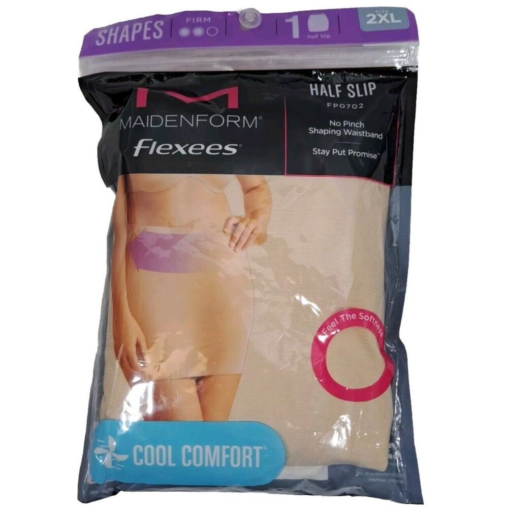 Maidenform Flexees Half Slip Shapes Firm Women 2XL